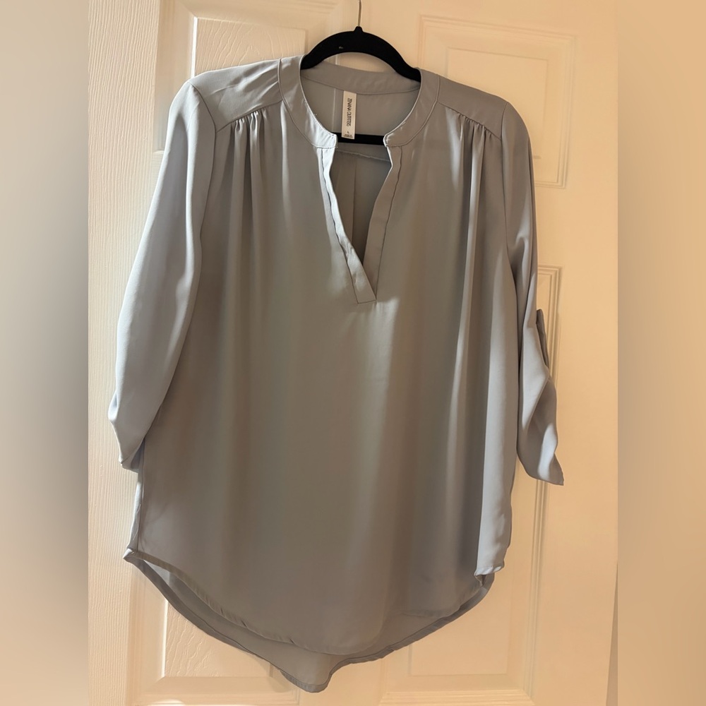 Beautiful Sheer, Green, Zenana Outfitters Shirt.